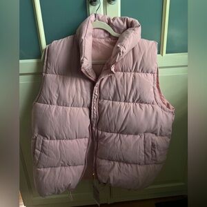 Pink puffer vest
